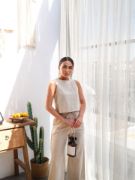 Keten Bluz Ve Pantolon İki̇li̇ Takim resmi